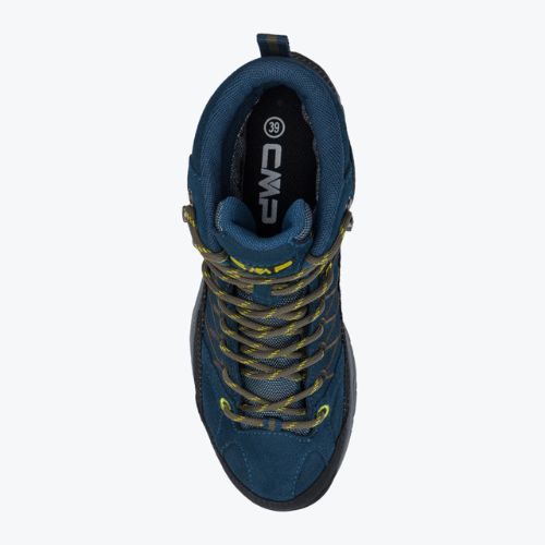 Buty trekkingowe juniorskie CMP Rigel Mid Wp blue ink/yellow