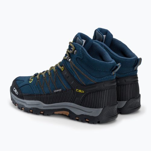 Buty trekkingowe juniorskie CMP Rigel Mid Wp blue ink/yellow