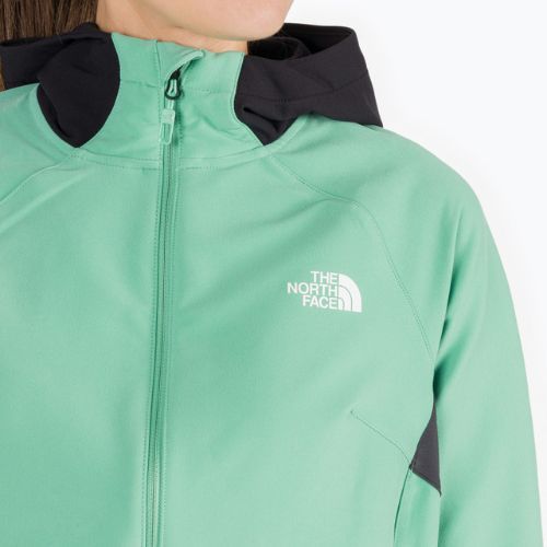 Kurtka softshell damska The North Face AO Softshell Hoodie wasabi/asphalt grey/black