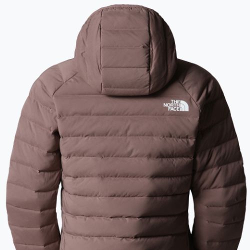 Kurtka puchowa damska The North Face Belleview Stretch Down Hoodie deep taupe