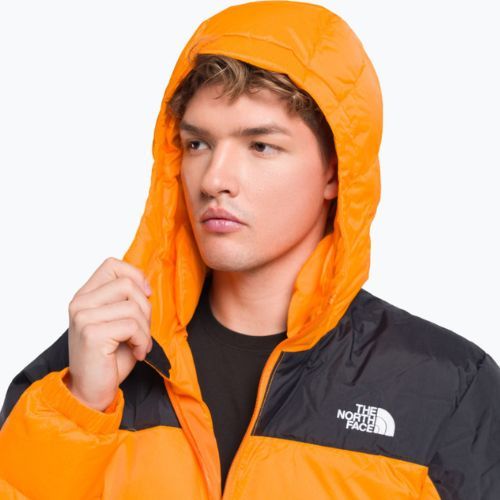 Kurtka puchowa męska The North Face Diablo Down Hoodie cone orange/black