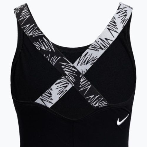 Strój pływacki jednoczęściowy dziecięcy Nike Crossback black
