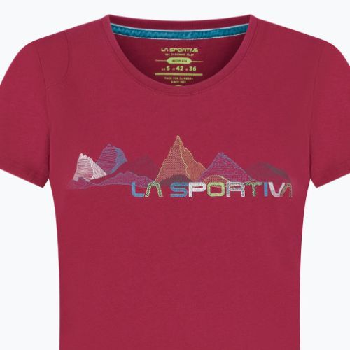 Koszulka damska La Sportiva Peaks red plum