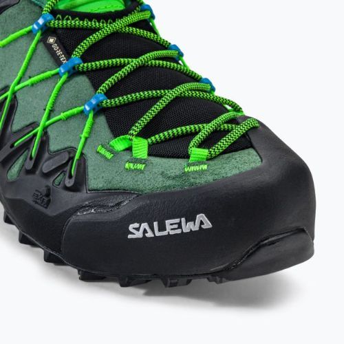 Buty podejściowe męskie Salewa Wildfire Edge GTX myrtle/fluo green