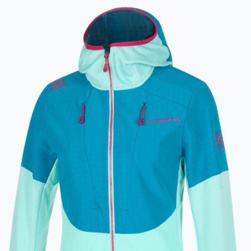 Bluza trekkingowa damska La Sportiva Session Tech Hoody turquoise/crystal
