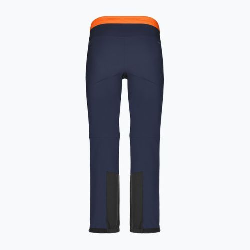 Spodnie softshell męskie Salewa Sella DST Lights navy blazer/black out/fluo orange