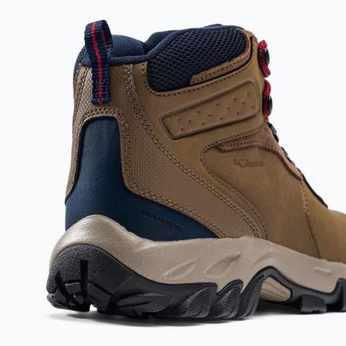 Buty trekkingowe męskie Columbia Newton Ridge Plus II Wp light brown/red velvet
