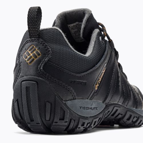 Buty turystyczne męskie Columbia Woodburn II Waterproof black/caramel