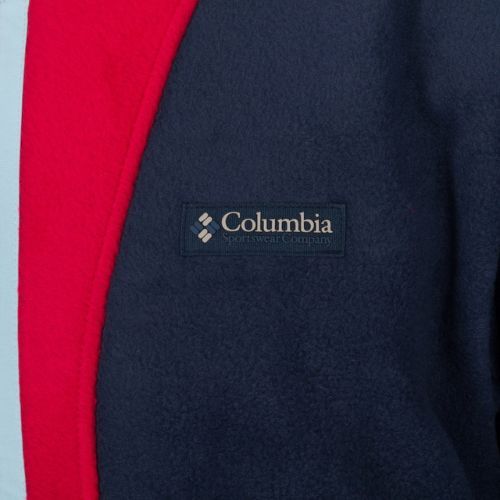 Bluza polarowa męska Columbia Back Bowl Full Zip collegiate navy/mtn red/sky blue