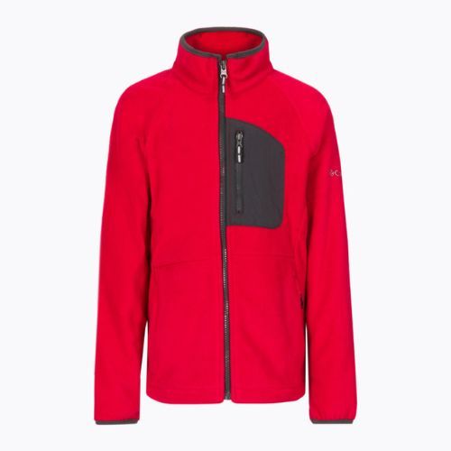 Bluza polarowa dziecięca Columbia Fast Trek III Full Zip mountain red/shark