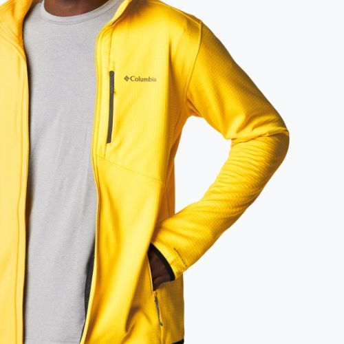 Bluza trekkingowa męska Columbia Park View FZ laser lemon heather