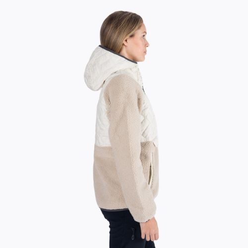 Bluza damska Columbia Sweet View Fleece Hooded chalk/ancient fossil