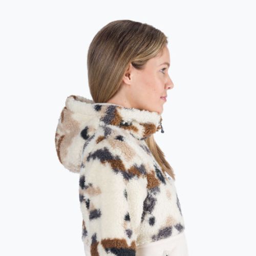 Bluza damska Columbia Winter Pass Sherpa Hooded chalk rocky mt print/chalk