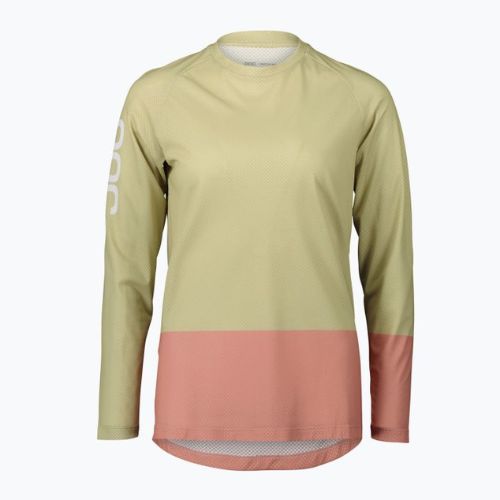 Longsleeve rowerowy damski POC MTB Pure prehnite green/rock salt