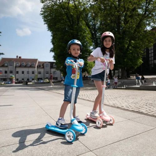 Hulajnoga trójkołowa dziecięca HUMBAKA Fun różowa