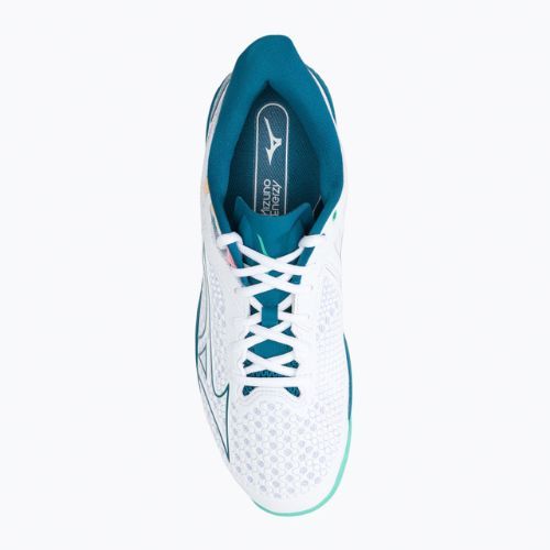 Buty do tenisa męskie Mizuno Wave Exceed Tour 5 AC white/ moroccanb/turquoise