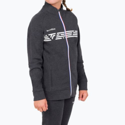 Bluza tenisowa dziecięca Tecnifibre 21LAHO Knit Jr black