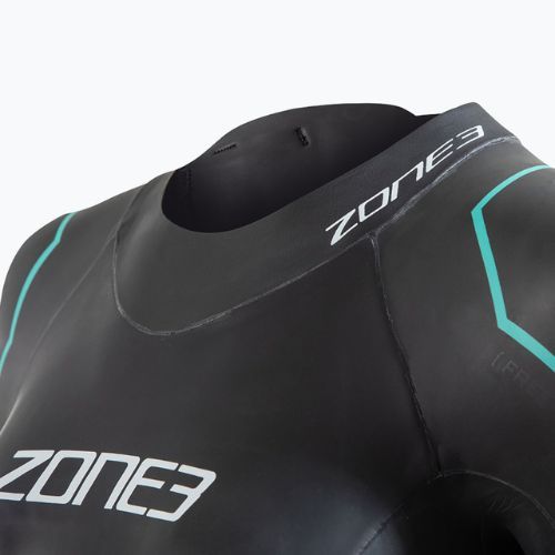 Pianka triathlonowa damska ZONE3 Advance 4 mm black/turquoise/gunmetal