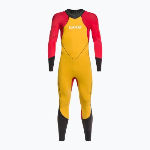 Pianka triathlonowa męska ZONE3 Thermal Aspire black/grey/gold/red