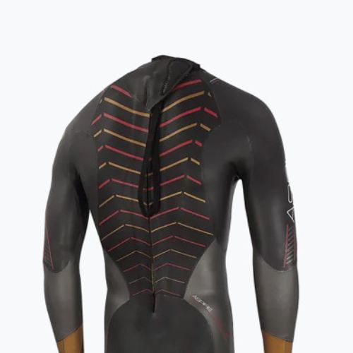 Pianka triathlonowa męska ZONE3 Thermal Aspire black/grey/gold/red