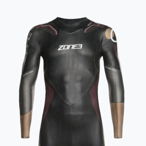 Pianka triathlonowa męska ZONE3 Thermal Aspire black/grey/gold/red