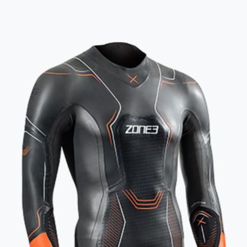 Pianka triathlonowa męska ZONE3 Vanquish-X black/orange