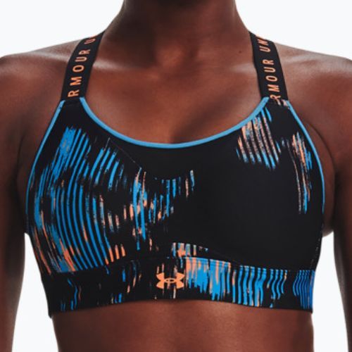 Biustonosz treningowy Under Armour Infinity High Print black/capri/iridescent