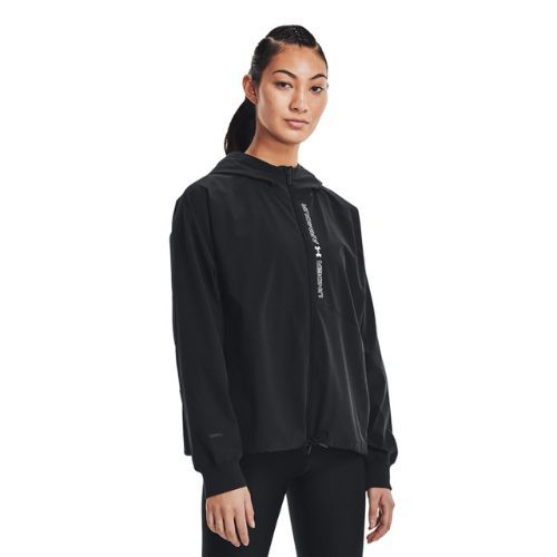 Kurtka treningowa damska Under Armour Woven FZ black/black/white