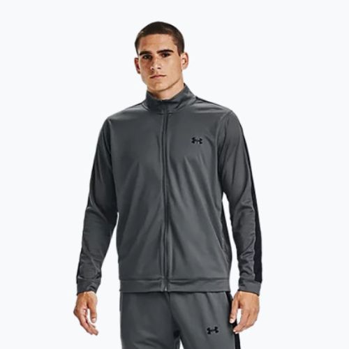 Dres męski Under Armour UA Knit Track Suit pitch gray/black