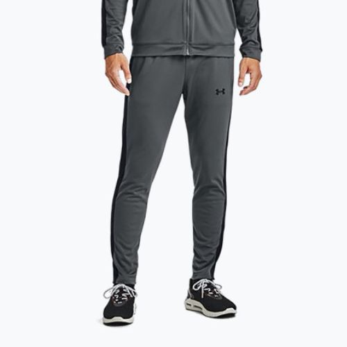 Dres męski Under Armour UA Knit Track Suit pitch gray/black