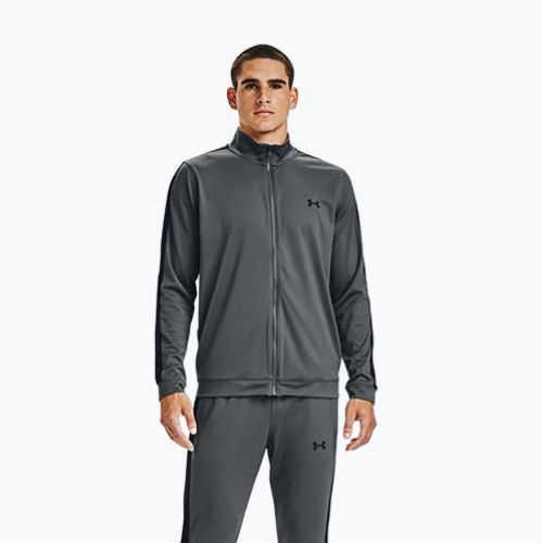 Dres męski Under Armour UA Knit Track Suit pitch gray/black
