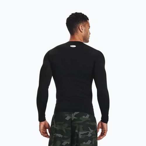 Longsleeve treningowy męski Under Armour HG Armour Comp black/white