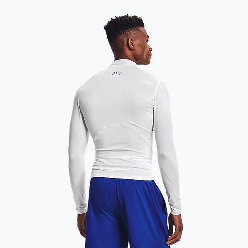 Longsleeve treningowy męski Under Armour HG Armour Comp Mock white/black