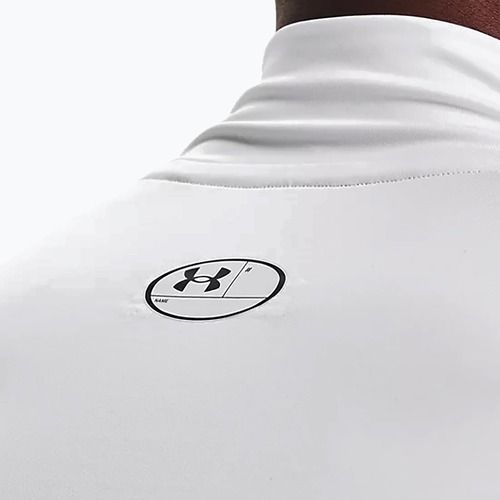 Longsleeve treningowy męski Under Armour HG Armour Comp Mock white/black
