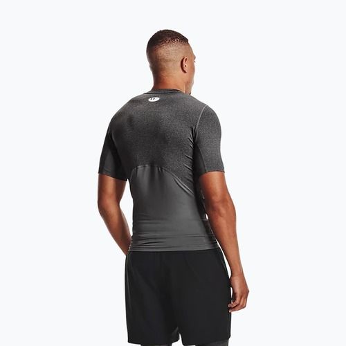 Koszulka treningowa męska Under Armour HG Armour Comp carbon heather/black