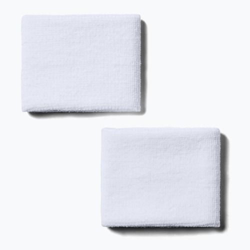 Frotki na nadgarstek męskie Under Armour Performance Wristbands 2 szt. white/black