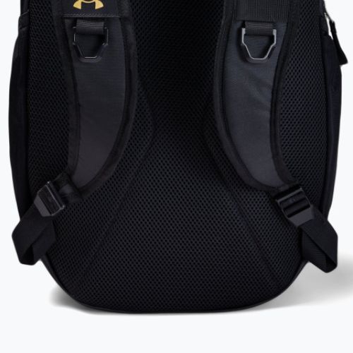 Plecak miejski Under Armour Hustle 5.0 29 l black/black medium heather/metalic gold luster