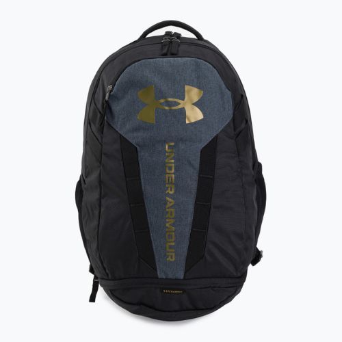 Plecak miejski Under Armour Hustle 5.0 29 l black/black medium heather/metalic gold luster