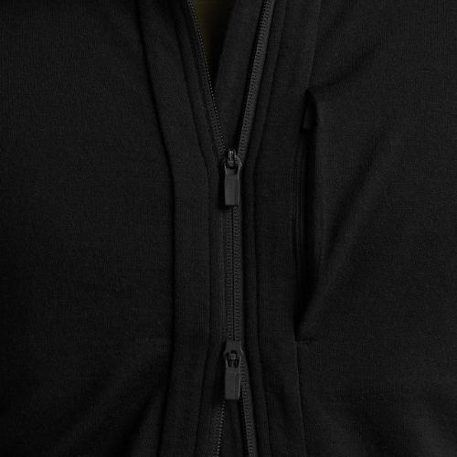 Bluza trekkingowa męska icebreaker Quantum III Zip Hood black