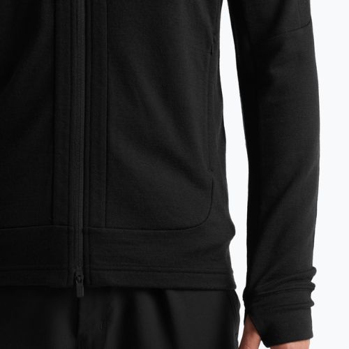 Bluza trekkingowa męska icebreaker Quantum III Zip Hood black