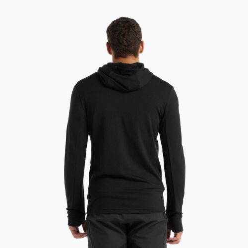 Bluza trekkingowa męska icebreaker Quantum III Zip Hood black