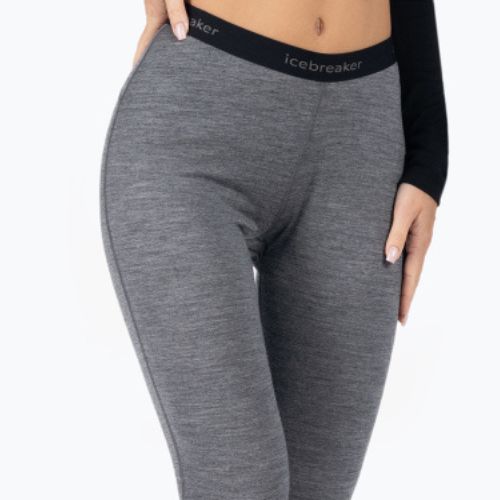 Spodnie termoaktywne damskie icebreaker 200 Oasis gritstone heather