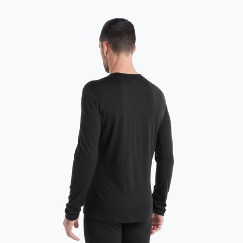 Bluza termoaktywna męska icebreaker 200 Oasis Crewe black