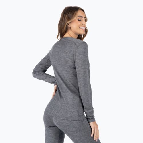 Bluza termoaktywna damska icebreaker 200 Oasis Crewe gritstone heather