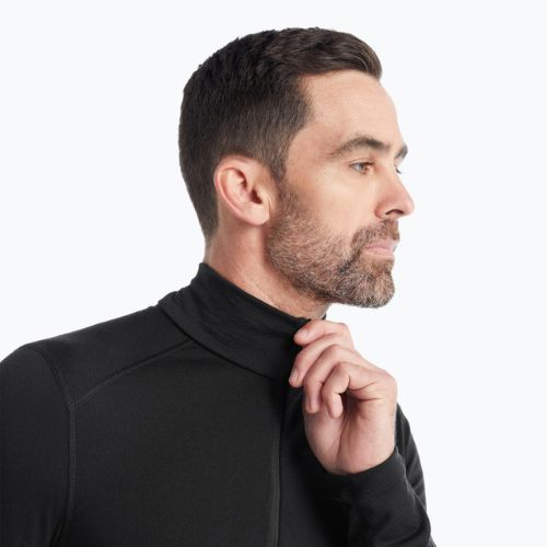Longsleeve termoaktywny męski icebreaker 200 Oasis Half Zip black
