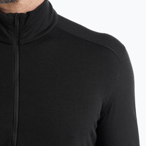 Longsleeve termoaktywny męski icebreaker 200 Oasis Half Zip black