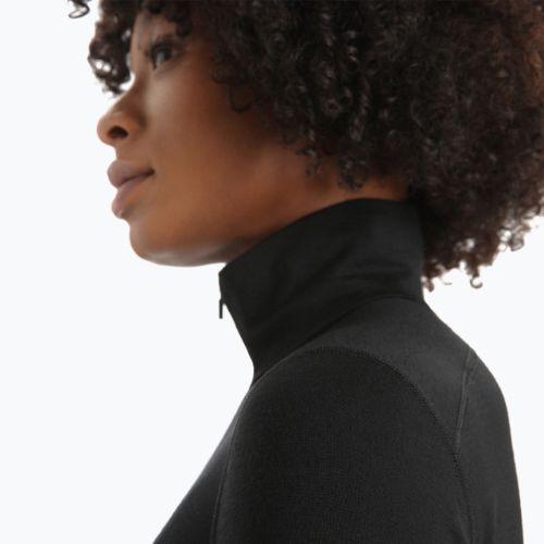 Longsleeve termoaktywny damski icebreaker 200 Oasis Half Zip black