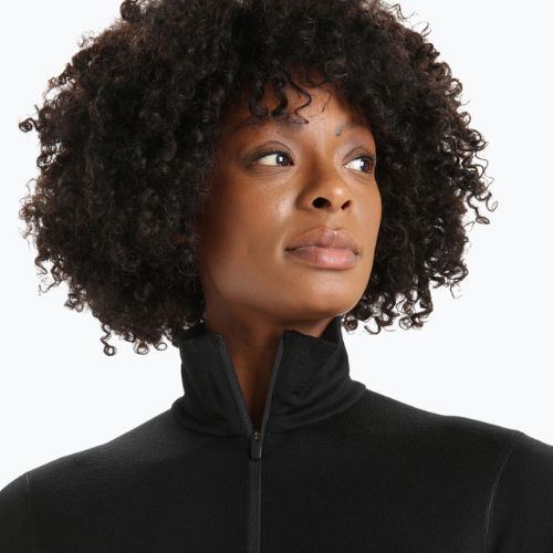 Longsleeve termoaktywny damski icebreaker 200 Oasis Half Zip black