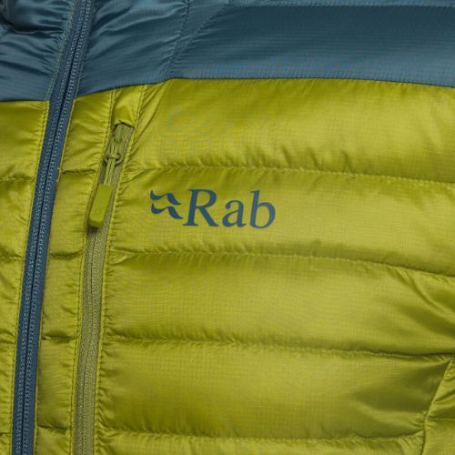 Kurtka puchowa męska Rab Microlight Alpine orion blue/aspen green