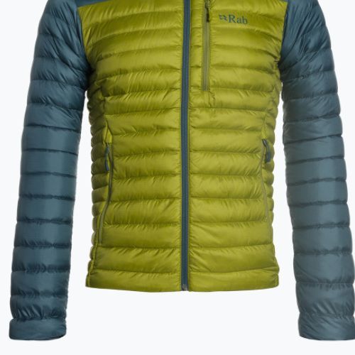 Kurtka puchowa męska Rab Microlight Alpine orion blue/aspen green